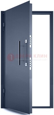 Черная металлическая бронированная дверь ДБ-1 в Пушкино