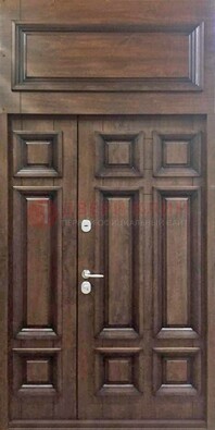 Классическая входная дверь с верхней фрамугой ДФГ-15 в Электрогорске