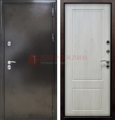 Коричневая железная дверь с МДФ ДМ-170 в Нижнем Новгороде