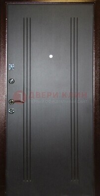 Черная железная дверь с МДФ ДМ-180 в Нижнем Новгороде