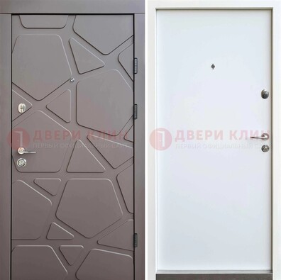 Черная входная дверь с филенчатой МДФ ДМ-216 в Нижнем Новгороде