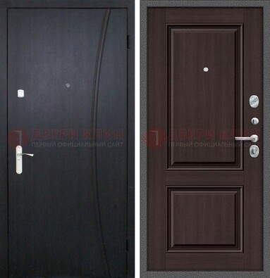 Темная стальная дверь с МДФ панелями ДМ-362 в Нижнем Новгороде