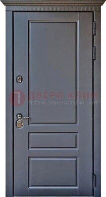 Тёмная входная дверь для коттеджа с МДФ ДМ-528 в Нижнем Новгороде