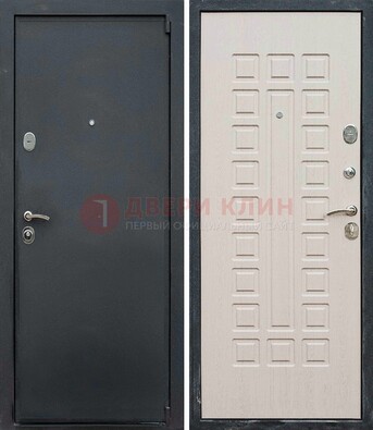 Черная металлическая дверь с порошковым покрытием ДП-101 в Нижнем Новгороде