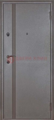 Коричневая металлическая дверь с порошковым напылением ДП-132 в Нижнем Новгороде