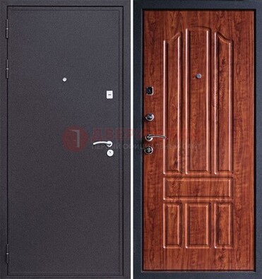 Темная стальная дверь с порошковым напылением ДП-188 в Казани