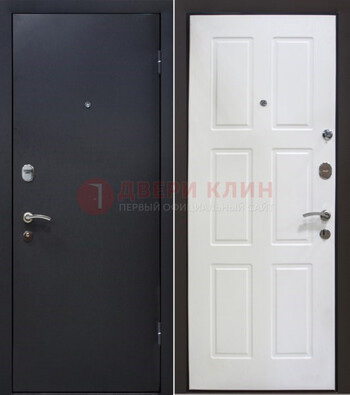 Черная металлическая дверь с порошковым покрытием ДП-193 в Нижнем Новгороде