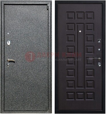 Черная стальная дверь с порошковым покрытием ДП-196 в Нижнем Новгороде