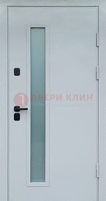 Светлая железная дверь с порошковым напылением ДП-303 в Нижнем Новгороде