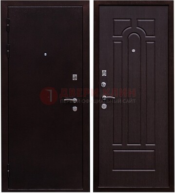 Черная стальная дверь с порошковым покрытием ДП-35 в Нижнем Новгороде