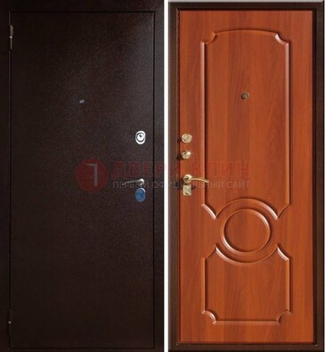 Темная железная дверь с порошковым напылением ДП-46 в Нижнем Новгороде