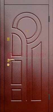 Красная металлическая дверь с порошковым окрасом ДП-57 в Нижнем Новгороде
