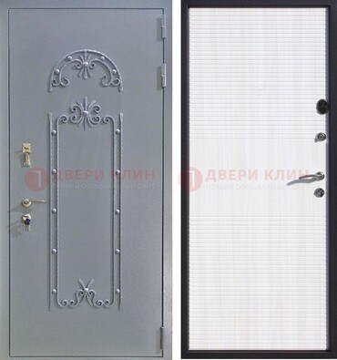 Черная входная дверь с порошковым покрытием ДП-67 в Нижнем Новгороде