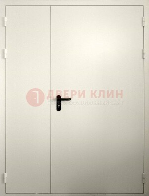 Белая противопожарная двупольная дверь ДПМ-02/60 в Сургуте