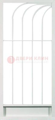 Белая металлическая решетчатая дверь ДР-17 в Нижнем Новгороде