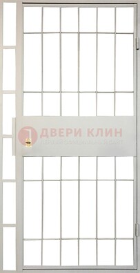 Железная решетчатая дверь в белом цвете ДР-19 в Нижнем Новгороде