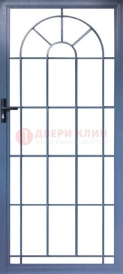 Синяя металлическая решетчатая дверь ДР-28 в Нижнем Новгороде