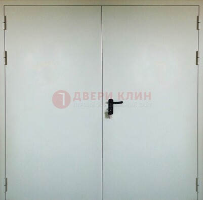 Белая металлическая техническая дверь ДТ-8 в Нижнем Новгороде