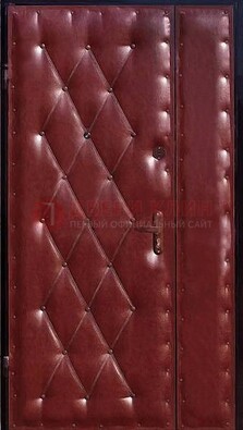 Бордовая тамбурная дверь ДТМ-25 в Лобне