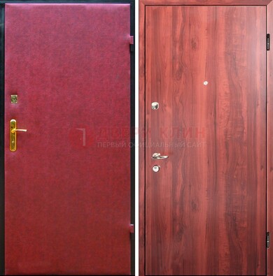Красная входная дверь с винилискожей ДВ-30 в Нижнем Новгороде