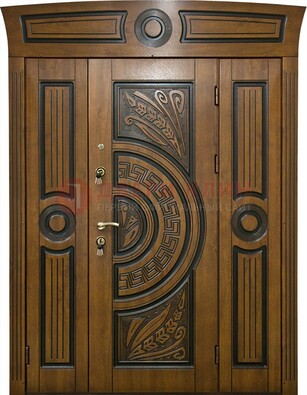 Парадная входная дверь с виноритом и узором ДВТ-194 в Нижнем Новгороде