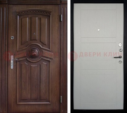 Темная входная дверь с виноритом ДВТ-216 в Видном