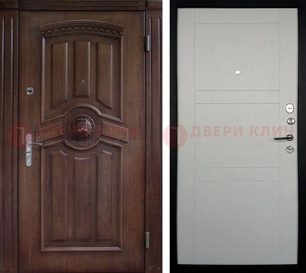 Темная входная дверь с виноритом ДВТ-216 в Нижнем Новгороде