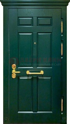 Классическая зеленая дверь с виноритом на улицу ДВТ-248 в Нижнем Новгороде