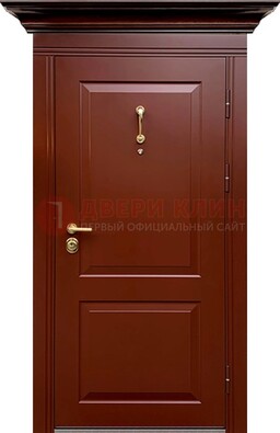 Красная железная дверь винорит для частного дома ДВТ-251 в Нижнем Новгороде