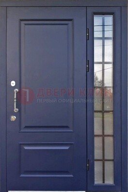 Синяя дверь с виноритом и стеклянными вставками  ДВТ-79 в Нижнем Новгороде